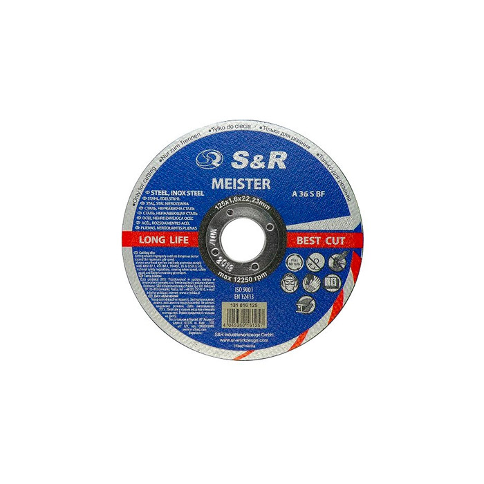 S&R Meister A36SBF (metal/inox) 125*1.6