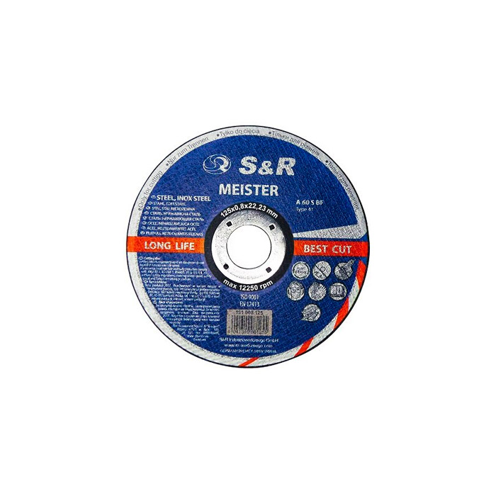 S&R Meister A60SBF (metal/inox) 125*0.8