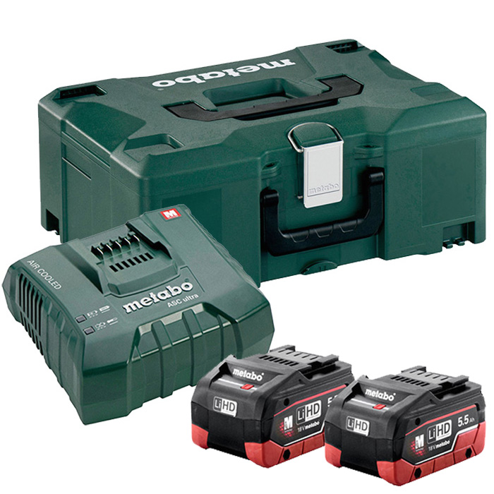 Metabo LiHD 2x5.5 Ah + ASC Ultra (685077000)