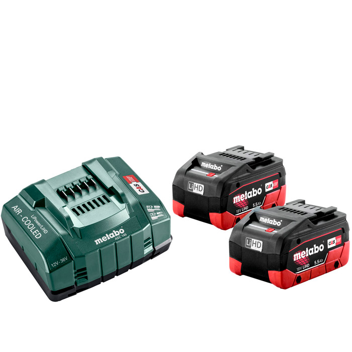 Metabo LiHD 2x5.5 Ah + ASC 145 (685122000)